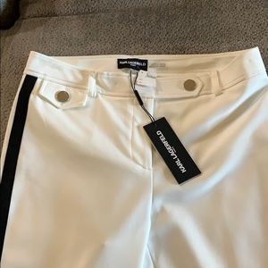 White Karl Lagerfield pants